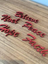 Load image into Gallery viewer, Unpainted Christmas Words Ornaments