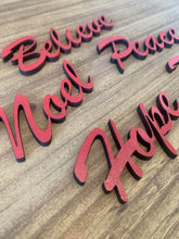 Load image into Gallery viewer, Unpainted Christmas Words Ornaments