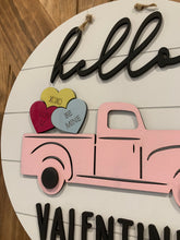 Load image into Gallery viewer, Hello Valentine Truck Door Hanger