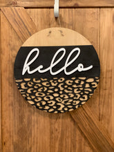 Load image into Gallery viewer, Cheetah Print Door Hanger