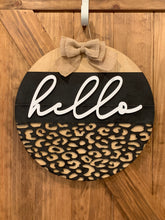 Load image into Gallery viewer, Cheetah Print Door Hanger