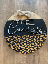 Load image into Gallery viewer, Cheetah Print Door Hanger