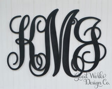 Load image into Gallery viewer, Wood Monogram 3 Initials