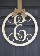Load image into Gallery viewer, Wood Monogram Door Hanger-Single Letter