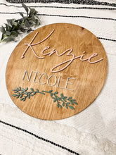 Load image into Gallery viewer, Nursery Name Sign | Toddler Sign | Above Crib Sign
