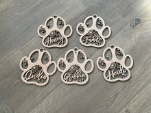 Load image into Gallery viewer, Dog Name Christmas Ornament