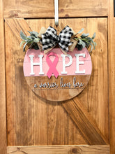 Load image into Gallery viewer, Breast Cancer Door Hanger
