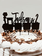 Load image into Gallery viewer, Chugga Chugga Two Two Train Wood Cake Topper