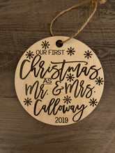 Load image into Gallery viewer, Mr and Mrs Christmas Ornament