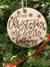 Load image into Gallery viewer, Mr and Mrs Christmas Ornament