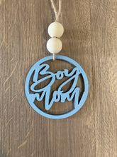 Load image into Gallery viewer, Rear View Mirror Car Charm- Boy Mom