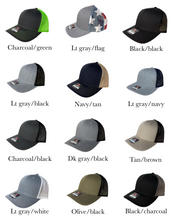 Load image into Gallery viewer, Dad custom monogram name hat personalized Father’s Day godt ihat custom kid hat with name hat leather patch hat SnapBack hat
