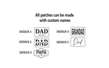 Load image into Gallery viewer, Dad custom monogram name hat personalized Father’s Day godt ihat custom kid hat with name hat leather patch hat SnapBack hat
