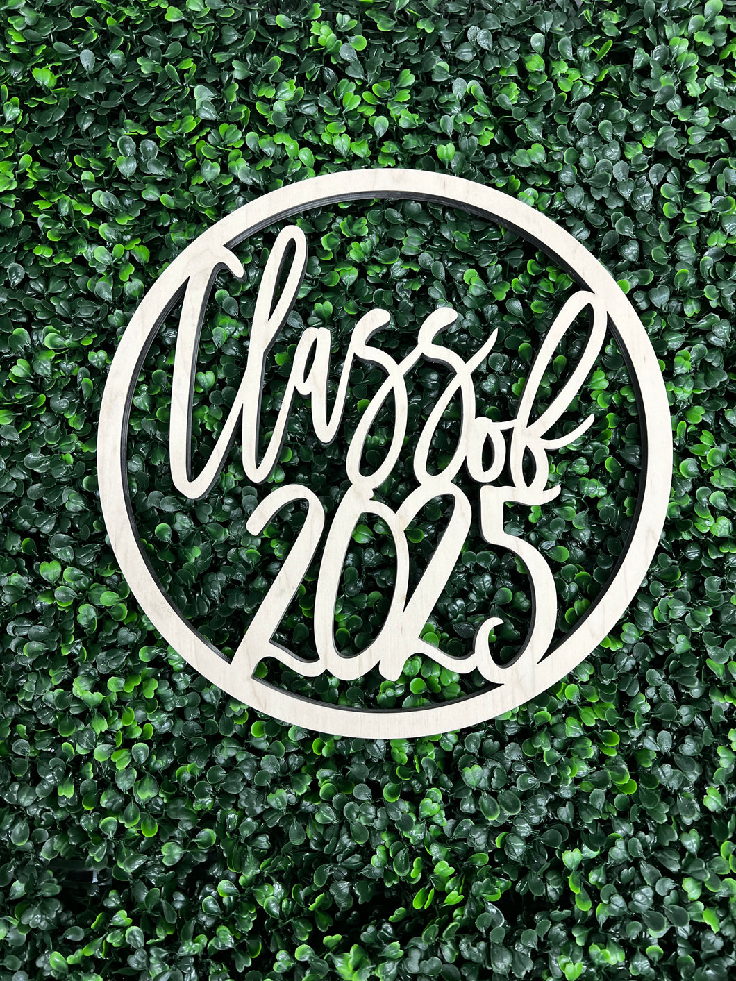 Class of 2025 Wooden Sign Graduation backdrop for senior
