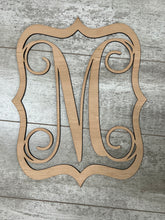 Load image into Gallery viewer, Quatrefoil Wood Door Hanger-Initial

